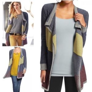 CAbi Colorblock Blanket Cardigan Sweater
